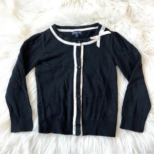GAP Black Cardigan with White Accents